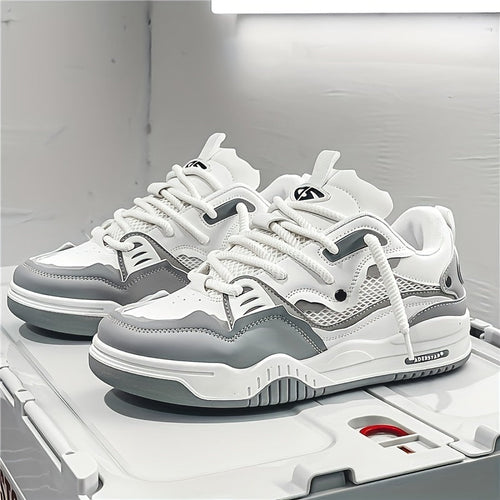 Herren Stilvolle Schnür Skate Sneaker Mit