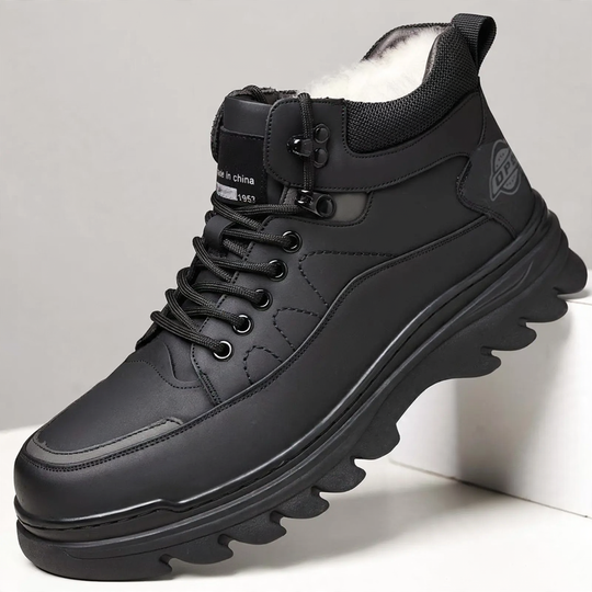 Gefütterte Herren-Winterstiefel, rutschfest