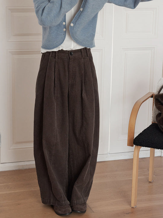 Retro-Cordhose, locker geschnitten, Damen