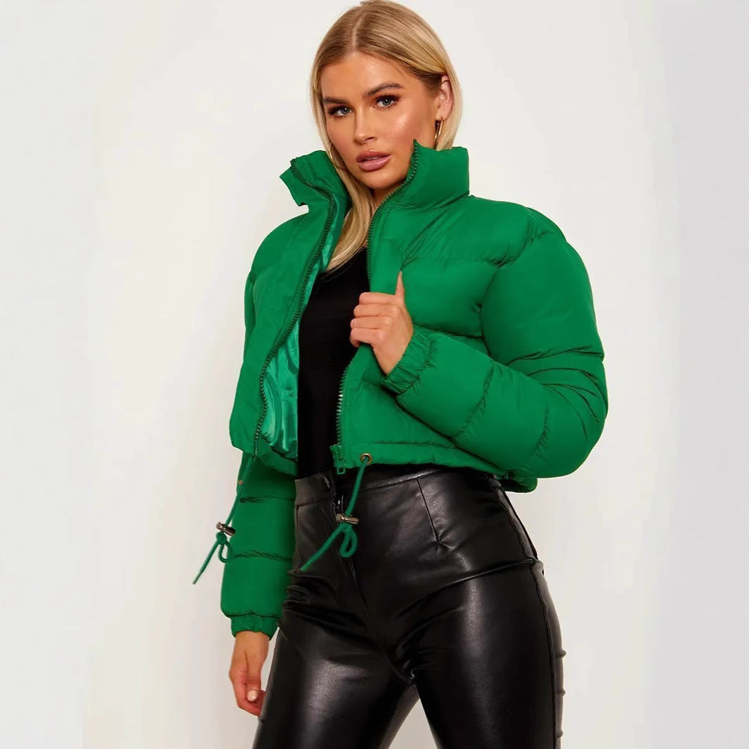 Gefütterte Damen-Steppjacke im Oversize-Look