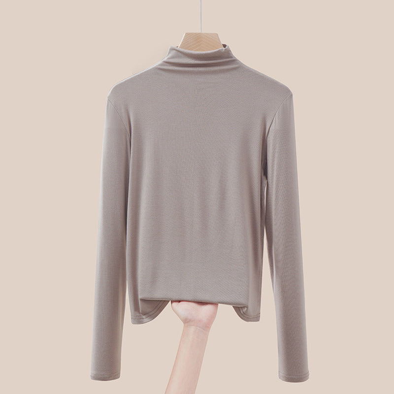 Dünner Rollkragen-Pullover, langärmelig, für Damen