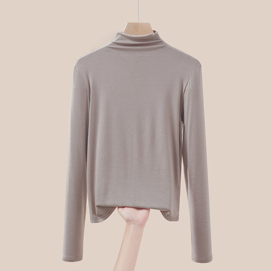Dünner Rollkragen-Pullover, langärmelig, für Damen