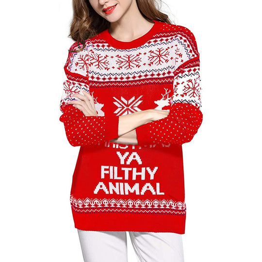 Weihnachtspullover mit verschiedenen Motiven