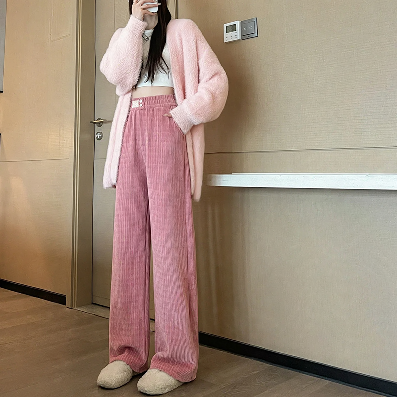 Damen-Cordhose aus Chenille, gefüttert