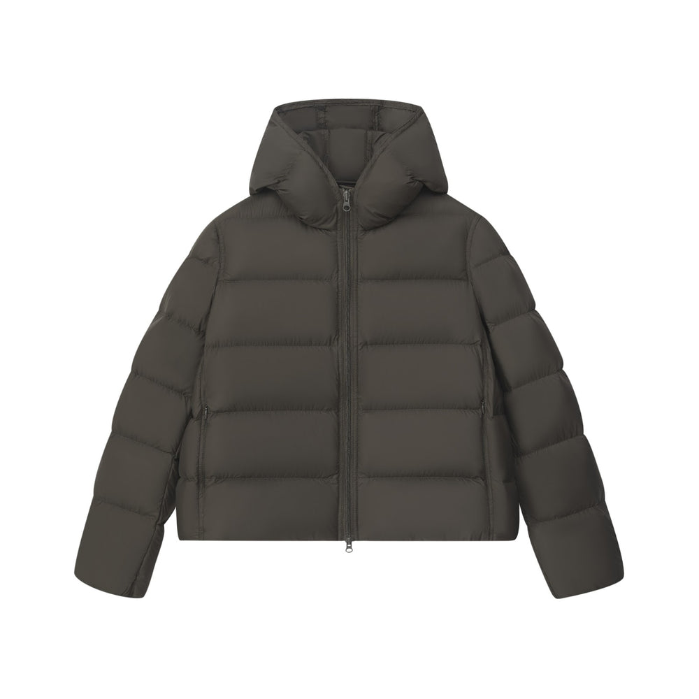 Kurze Damen-Daunenjacke mit Gänsedaunenfüllung