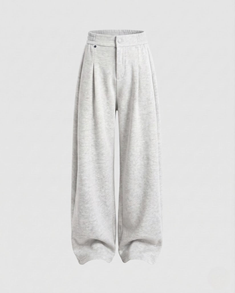 Damen Extraweite Fleecegefütterte Palazzo‑Sweathose Nord Taschen