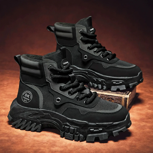 Gefütterte Herren-Winterstiefel, sportlich