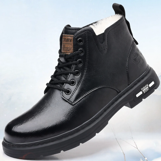 Herren-Stiefeletten, gefüttert, rutschfest, mit Plateau