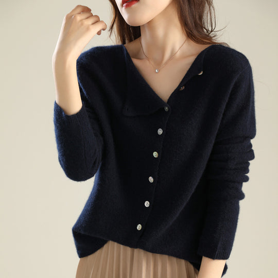 Damen-Strickjacke mit Knopfleiste
