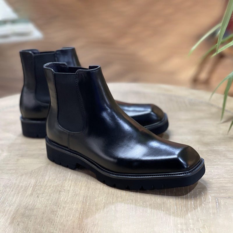 Herren-Chelsea-Stiefel aus Leder, Business-Stil