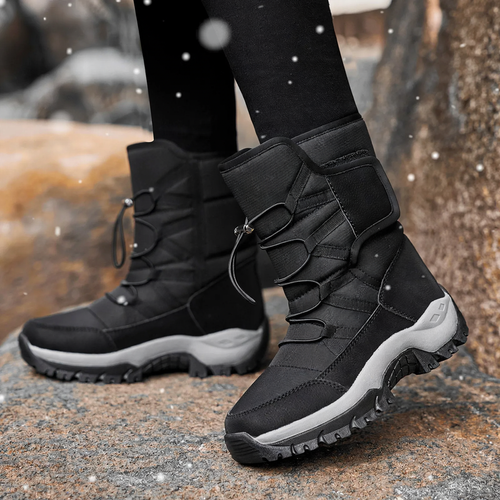 Gefütterte Herren-Winterstiefel, wasserabweisend