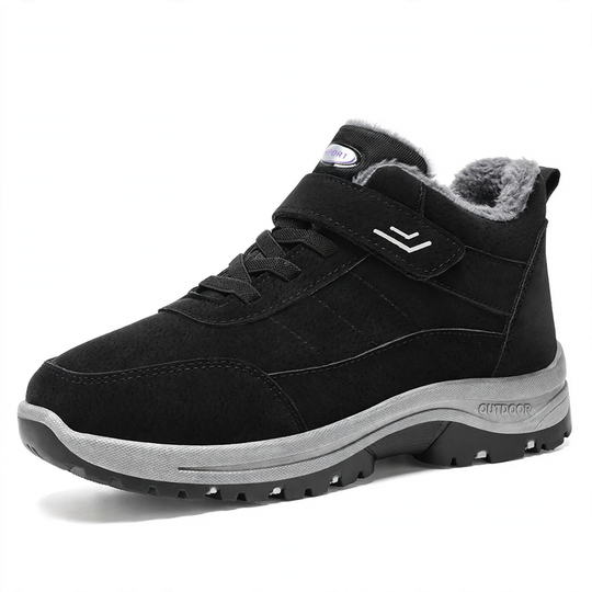 Gefütterte Unisex-Winterstiefel mit Klettverschluss