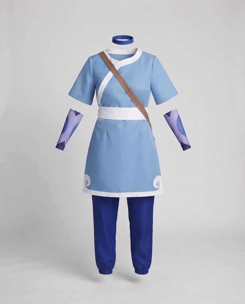 Damen asymmetrisches Crop-Top mit Bindegürtel und kontrastierenden Details Nord Taschen