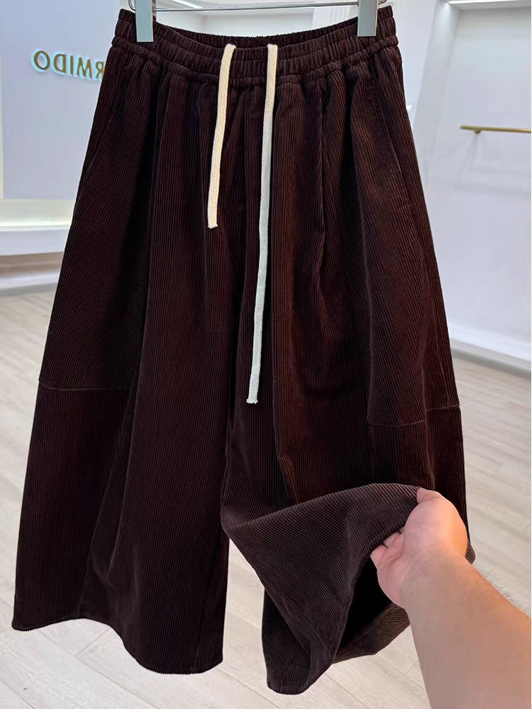 Damen-Cordhose im Retro-Stil, Haremsschnitt
