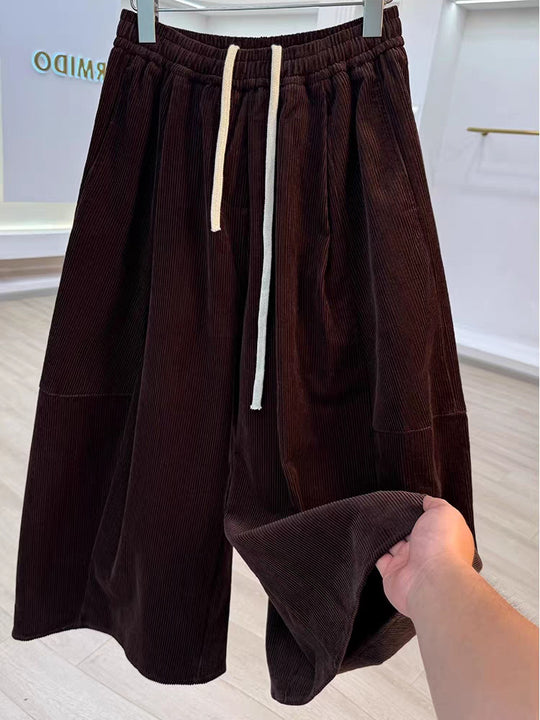 Damen-Cordhose im Retro-Stil, Haremsschnitt