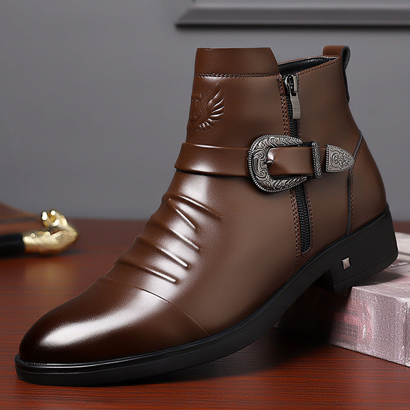 Herren-Business-Stiefel, wasserabweisend, warm