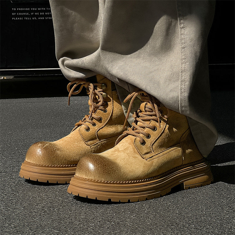 Herren-Stiefel im britischen Stil, Leder