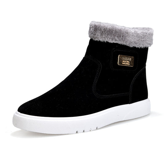 Gefütterte Herren-Winterstiefel mit rutschfester Sohle