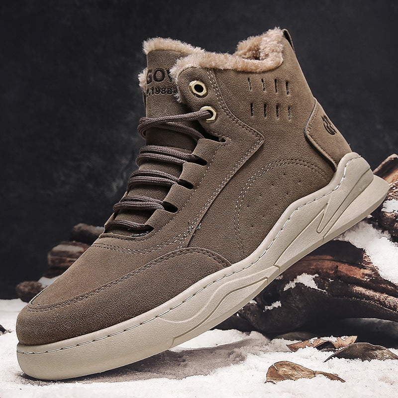 Gefütterte Herren-High-Top-Freizeitschuhe