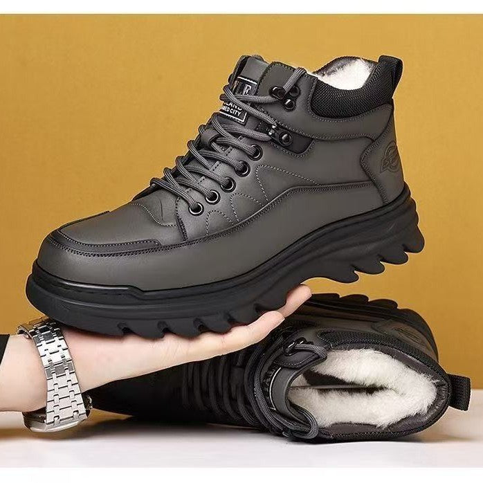 Gefütterte Herren-Winterstiefel, rutschfest