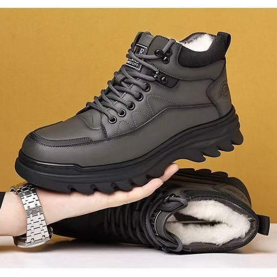 Gefütterte Herren-Winterstiefel, rutschfest