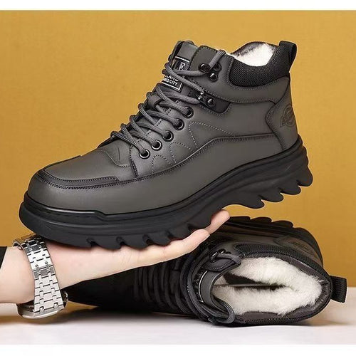 Gefütterte Herren-Winterstiefel, rutschfest