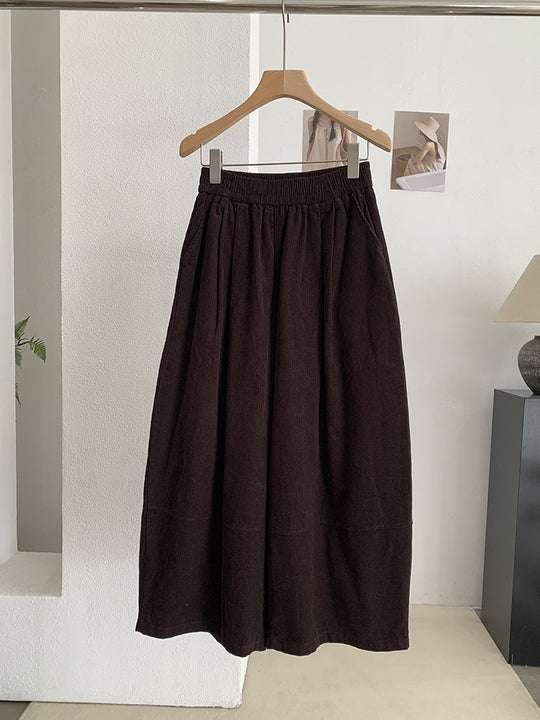 Vintage Kord-Ballonhose mit hohem Bund