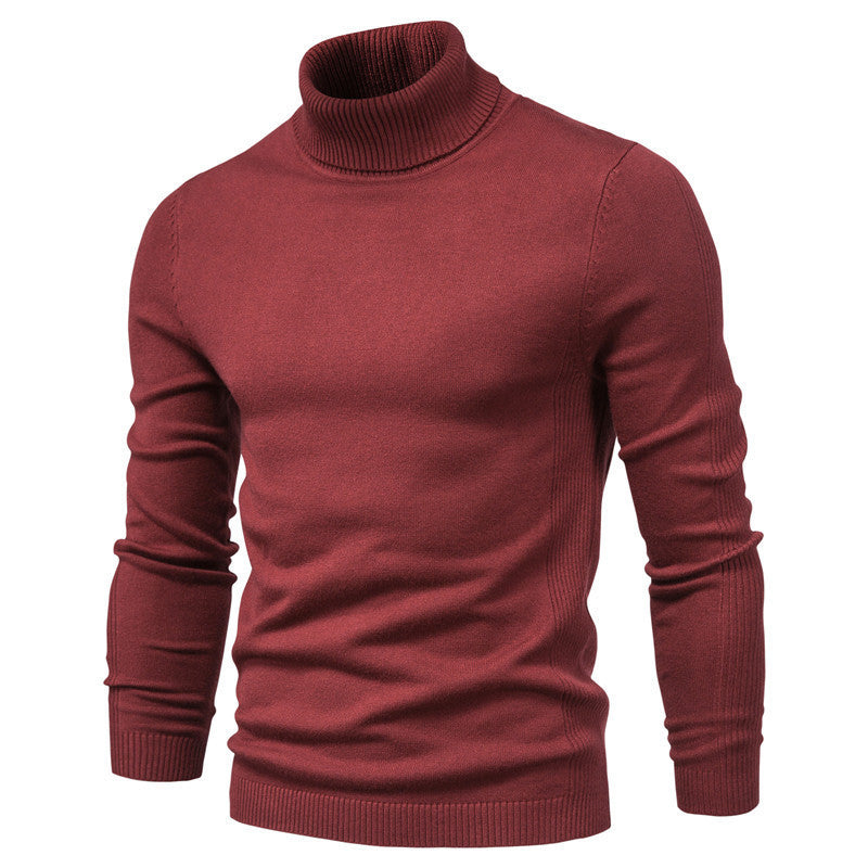 Herren-Rollkragenpullover, schlicht und modern