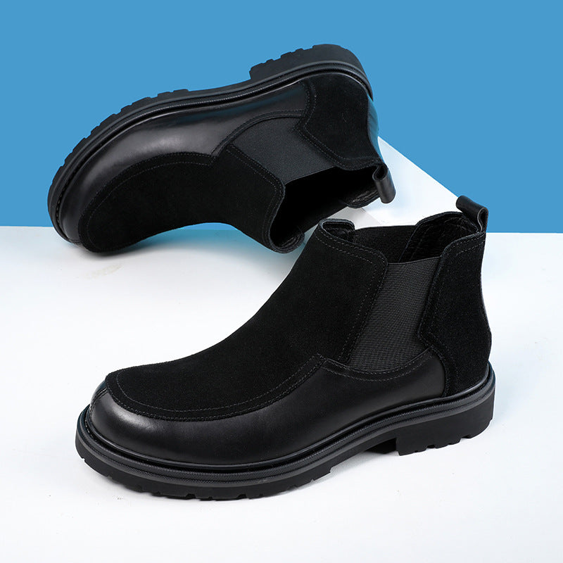 Herren-Chelsea-Stiefel, gefüttert, klassisches Design