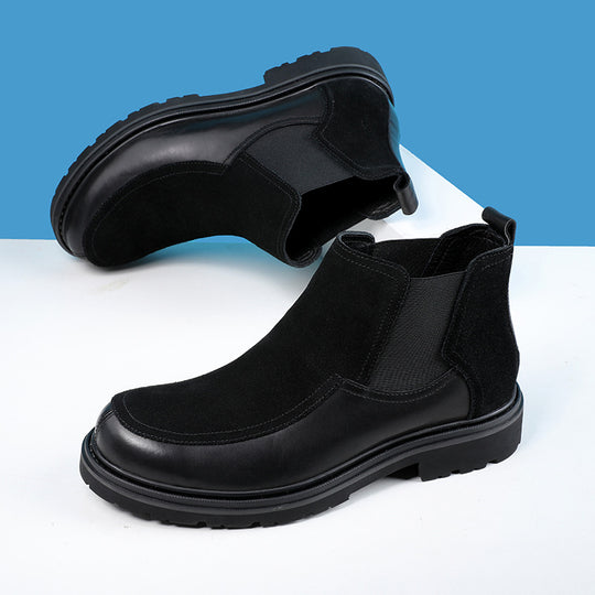 Herren-Chelsea-Stiefel, gefüttert, klassisches Design