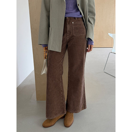Damen-Cordhose mit Schlag, 92353