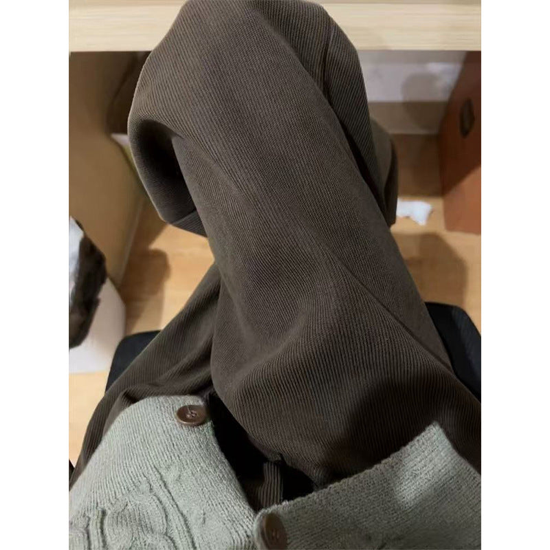 Elegante Cord-Hose für Damen, weit geschnitten