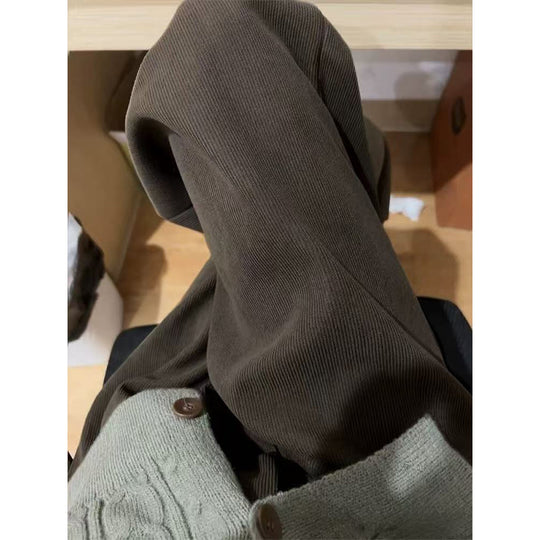 Elegante Cord-Hose für Damen, weit geschnitten