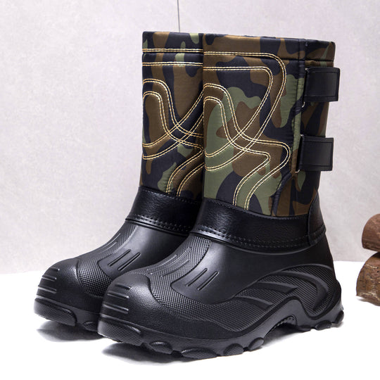 Gefütterte Herren-Winterstiefel, rutschfest