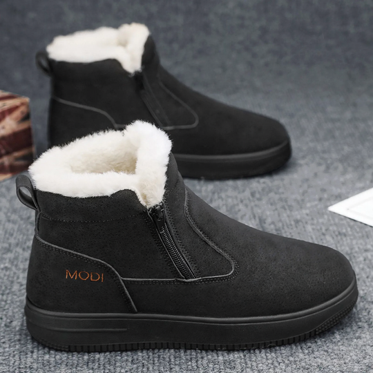 Gefütterte Herren-Winterstiefel, wasserabweisend