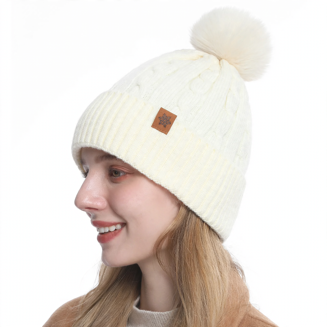 Winter-Set aus Strickmütze, Schal und Handschuhen