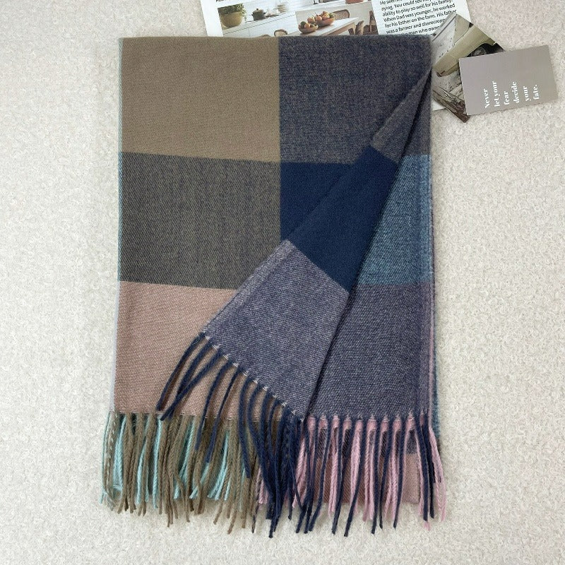 Karierter Schal aus Kaschmir-Imitat, 65x180cm
