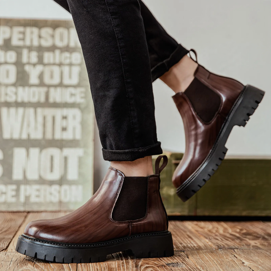 Herren-Chelsea-Stiefel, knöchelhoch, rutschfest