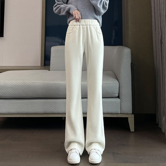 Damen Cordhose mit Schlag, gefüttert, Herbst und Winter
