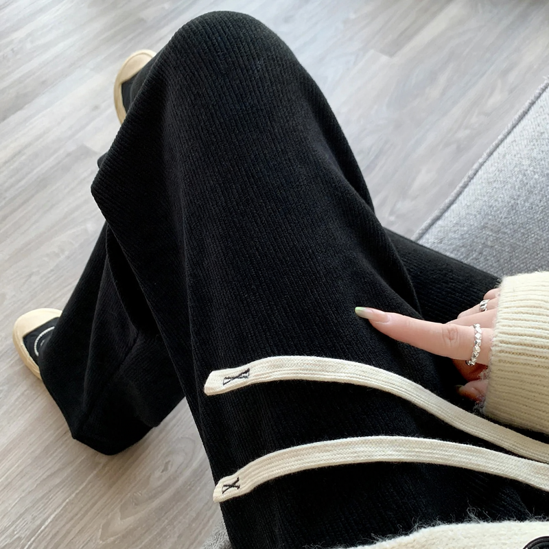 Kord-Hose für Damen, weiter Schnitt, gefüttert oder ungefüttert