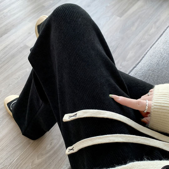 Kord-Hose für Damen, weiter Schnitt, gefüttert oder ungefüttert
