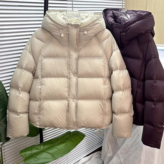 Kurze Damen-Pufferjacke im koreanischen Stil