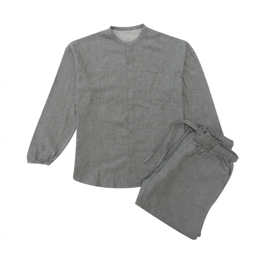 Doppellagiges Baumwoll-Gaze Schlafanzug-Set für Paare