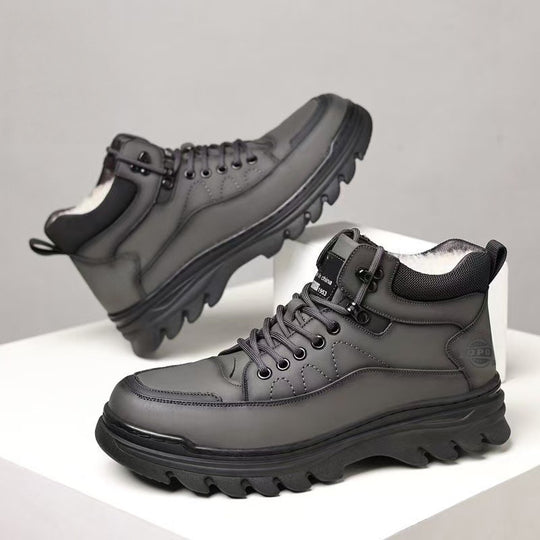 Gefütterte Herren-Winterstiefel, rutschfest