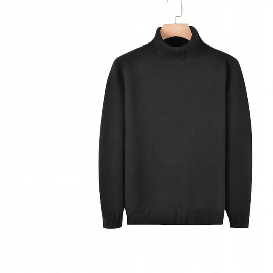 Herren-Rollkragenpullover, schmal geschnitten, 400g