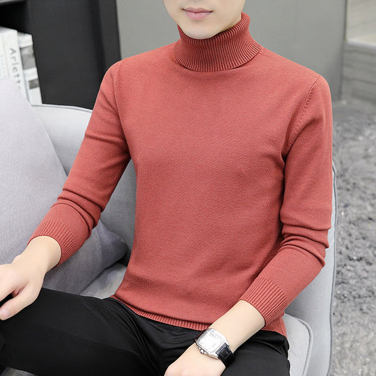 Herren-Rollkragenpullover, langärmelig, schmal geschnitten