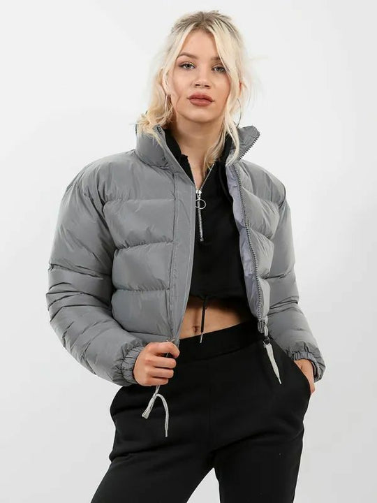 Gesteppte Winterjacke im Oversize-Stil