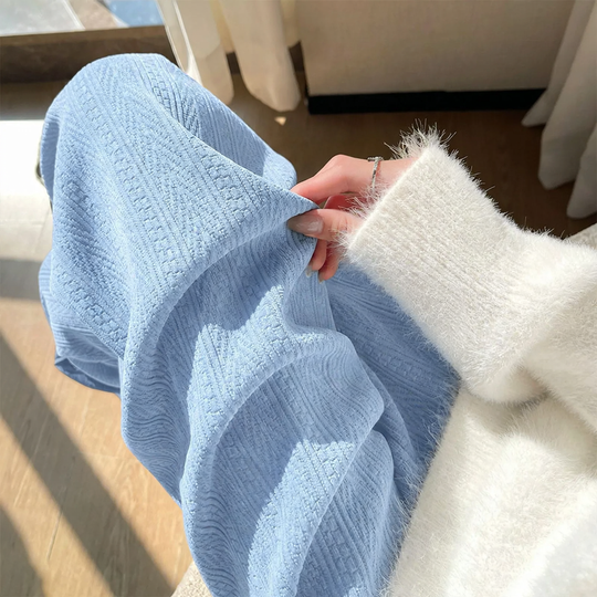 Damen-Cordhose, weit geschnitten, leicht