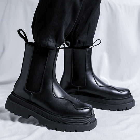 Modische Herren Chelsea-Stiefel im britischen Stil