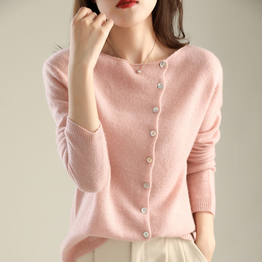 Damen-Strickjacke mit Knopfleiste